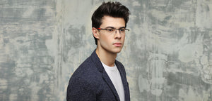 Black Rectangle Half Rim Unisex Eyeglasses by Lenskart Air Online-116832