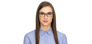 Grey Cat Eye Full Rim Women Eyeglasses by Lenskart Air Online-117251