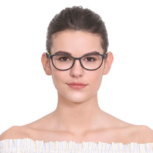 Load image into Gallery viewer, Black Cat Eye Full Rim Women Eyeglasses by Lenskart Air Online-117255