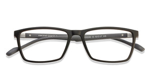Grey Rectangle Full Rim Unisex Eyeglasses by Lenskart Air Online-117265