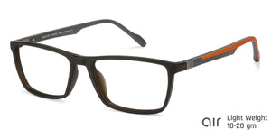Grey Rectangle Full Rim Unisex Eyeglasses by Lenskart Air Online-117269