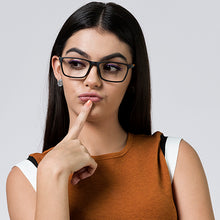 Load image into Gallery viewer, Grey Rectangle Full Rim Unisex Eyeglasses by Lenskart Air Online-117269