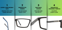 Load image into Gallery viewer, Brown Rectangle Full Rim Unisex Eyeglasses by Lenskart Air Online-117272