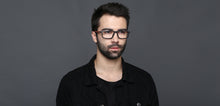 Load image into Gallery viewer, Black Rectangle Full Rim Unisex Eyeglasses by Lenskart Air Online-117273