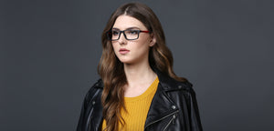 Black Rectangle Full Rim Unisex Eyeglasses by Lenskart Air Online-117273
