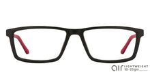 Load image into Gallery viewer, Black Rectangle Full Rim Unisex Eyeglasses by Lenskart Air Online-117273