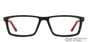 Black Rectangle Full Rim Unisex Eyeglasses by Lenskart Air Online-117273