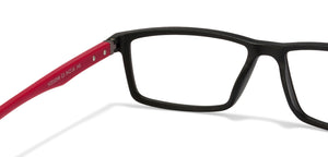 Black Rectangle Full Rim Unisex Eyeglasses by Lenskart Air Online-117273