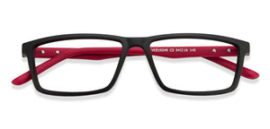 Black Rectangle Full Rim Unisex Eyeglasses by Lenskart Air Online-117273