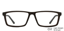 Load image into Gallery viewer, Brown Rectangle Full Rim Unisex Eyeglasses by Lenskart Air Online-117276