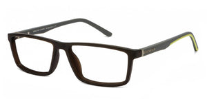 Brown Rectangle Full Rim Unisex Eyeglasses by Lenskart Air Online-117276