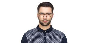 Grey Rectangle Full Rim Unisex Eyeglasses by Lenskart Air Online-117279