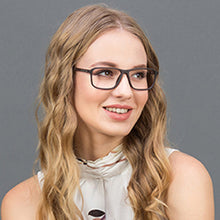 Load image into Gallery viewer, Grey Rectangle Full Rim Unisex Eyeglasses by Lenskart Air Online-117279