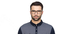 Grey Rectangle Full Rim Unisex Eyeglasses by Lenskart Air Online-117286