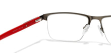 Load image into Gallery viewer, Gunmetal Rectangle Half Rim Unisex Eyeglasses by Vincent Chase Online-117948