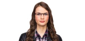 Gunmetal Rectangle Half Rim Unisex Eyeglasses by Vincent Chase Online-117948