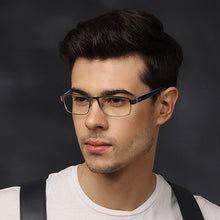 Load image into Gallery viewer, Silver Rectangle Full Rim Unisex Eyeglasses by Vincent Chase Online-117960