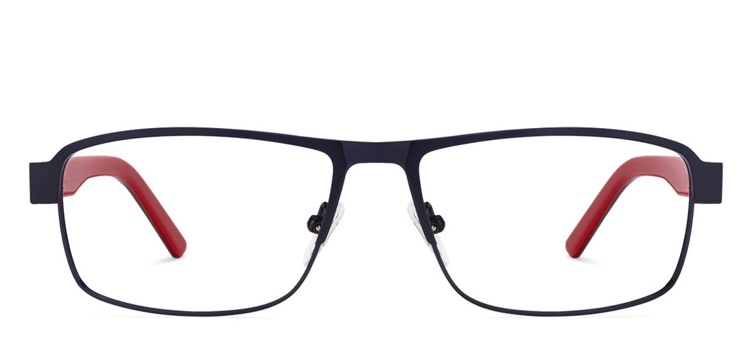 Blue Rectangle Full Rim Unisex Eyeglasses by Vincent Chase Online-117962