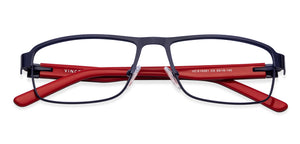 Blue Rectangle Full Rim Unisex Eyeglasses by Vincent Chase Online-117962