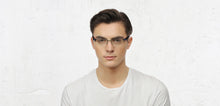Load image into Gallery viewer, Gunmetal Rectangle Half Rim Unisex Eyeglasses by Vincent Chase Online-117964