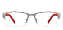 Load image into Gallery viewer, Gunmetal Rectangle Half Rim Unisex Eyeglasses by Vincent Chase Online-117964