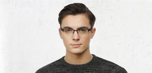 Load image into Gallery viewer, Blue Rectangle Half Rim Unisex Eyeglasses by Vincent Chase Online-117967