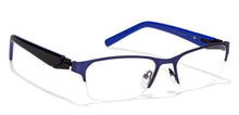 Load image into Gallery viewer, Blue Rectangle Half Rim Unisex Eyeglasses by Vincent Chase Online-117967