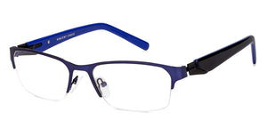 Blue Rectangle Half Rim Unisex Eyeglasses by Vincent Chase Online-117967