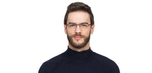 Load image into Gallery viewer, Gunmetal Rectangle Half Rim Unisex Eyeglasses by Vincent Chase VC-117969