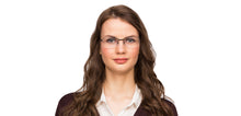 Load image into Gallery viewer, Gunmetal Rectangle Half Rim Unisex Eyeglasses by Vincent Chase VC-117969
