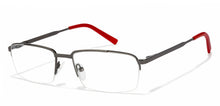 Load image into Gallery viewer, Gunmetal Rectangle Half Rim Unisex Eyeglasses by Vincent Chase VC-117969