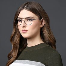 Load image into Gallery viewer, Gunmetal Square Full Rim Unisex Eyeglasses by Vincent Chase VC-117974