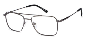 Gunmetal Square Full Rim Unisex Eyeglasses by Vincent Chase VC-117974