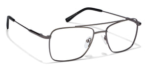 Gunmetal Square Full Rim Unisex Eyeglasses by Vincent Chase VC-117974