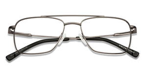Gunmetal Square Full Rim Unisex Eyeglasses by Vincent Chase VC-117974