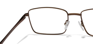Brown Rectangle Full Rim Unisex Eyeglasses by Vincent Chase Online-117980