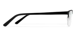 Black Rectangle Half Rim Unisex Eyeglasses by Vincent Chase Online-117981