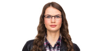 Load image into Gallery viewer, Black Rectangle Half Rim Unisex Eyeglasses by Vincent Chase Online-117981