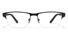 Load image into Gallery viewer, Black Rectangle Half Rim Unisex Eyeglasses by Vincent Chase Online-117981