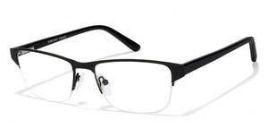 Black Rectangle Half Rim Unisex Eyeglasses by Vincent Chase Online-117981