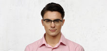 Load image into Gallery viewer, Black Wayfarer Half Rim Unisex Eyeglasses by Vincent Chase Online-118019