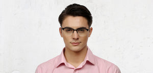 Black Wayfarer Half Rim Unisex Eyeglasses by Vincent Chase Online-118019