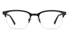 Load image into Gallery viewer, Black Wayfarer Half Rim Unisex Eyeglasses by Vincent Chase Online-118019