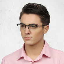 Load image into Gallery viewer, Black Wayfarer Half Rim Unisex Eyeglasses by Vincent Chase Online-118019