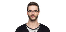 Load image into Gallery viewer, Black Wayfarer Half Rim Unisex Eyeglasses by Vincent Chase VC-118023