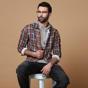 Black Wayfarer Half Rim Unisex Eyeglasses by Vincent Chase VC-118023