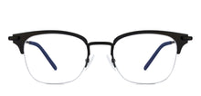 Load image into Gallery viewer, Black Wayfarer Half Rim Unisex Eyeglasses by Vincent Chase VC-118023