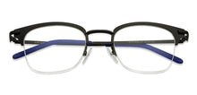 Load image into Gallery viewer, Black Wayfarer Half Rim Unisex Eyeglasses by Vincent Chase VC-118023