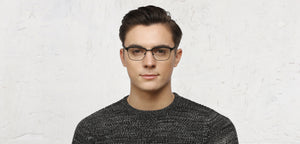 Black Wayfarer Full Rim Unisex Eyeglasses by Vincent Chase VC-118041