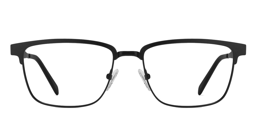 Black Wayfarer Full Rim Unisex Eyeglasses by Vincent Chase VC-118041